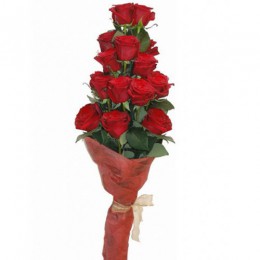 Букет №197 (23 розы, декор.зелень)