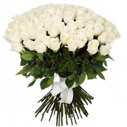 Букет 45 роз (пример-розы Альба) 40см